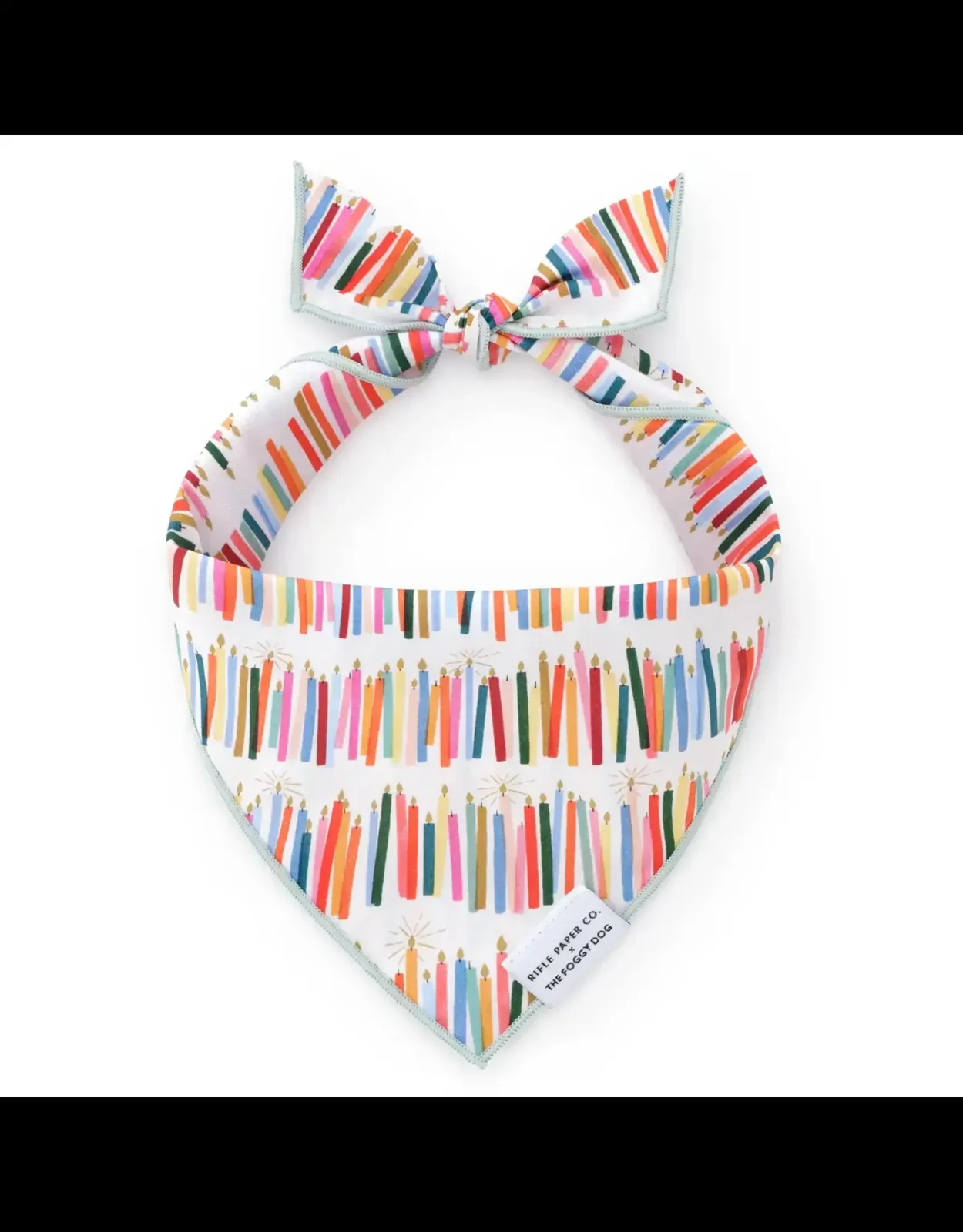 Rifle Paper Co. x TFD Birthday Candles Dog Bandana